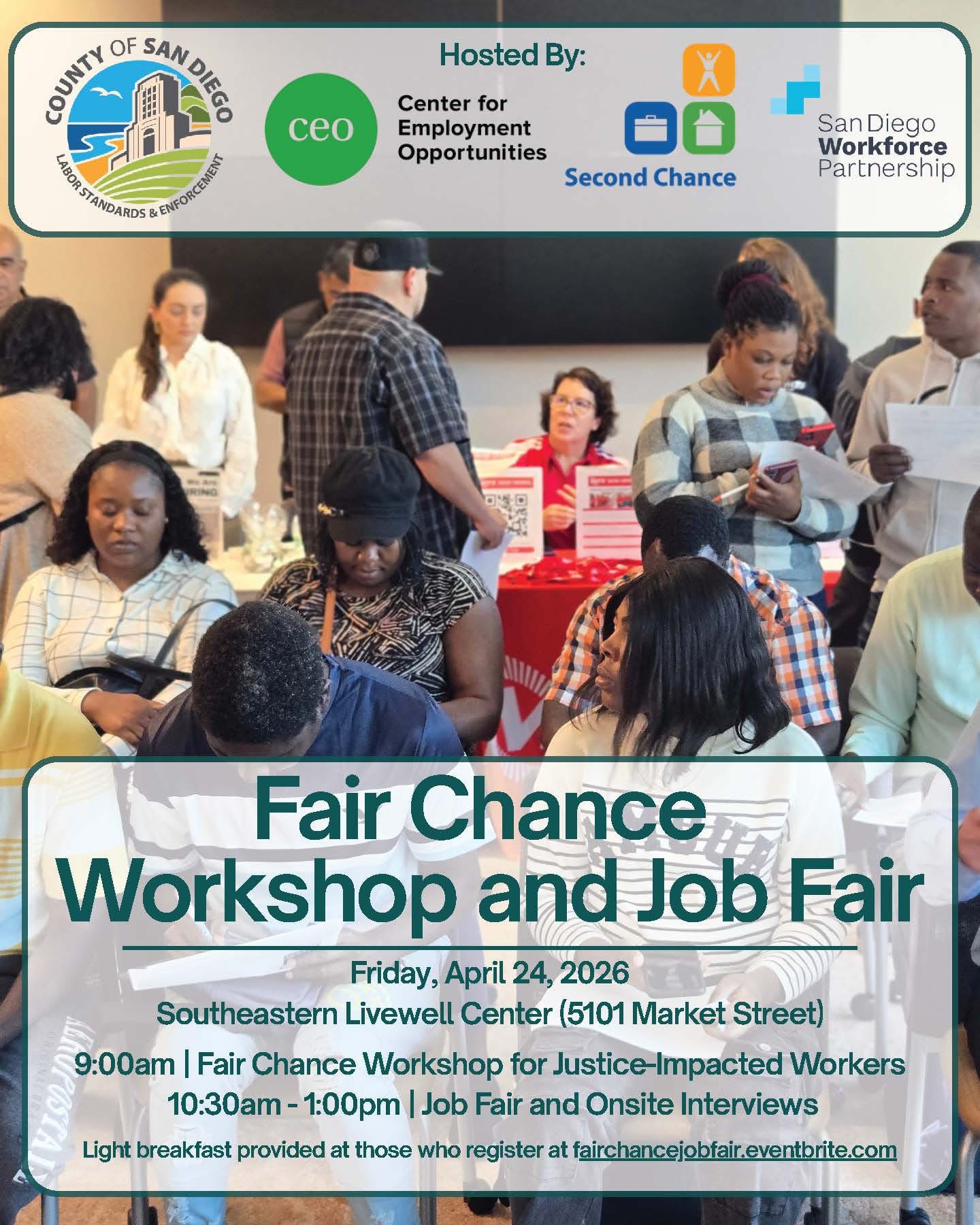 Fair Chance Hiring Workshop and Job Fair