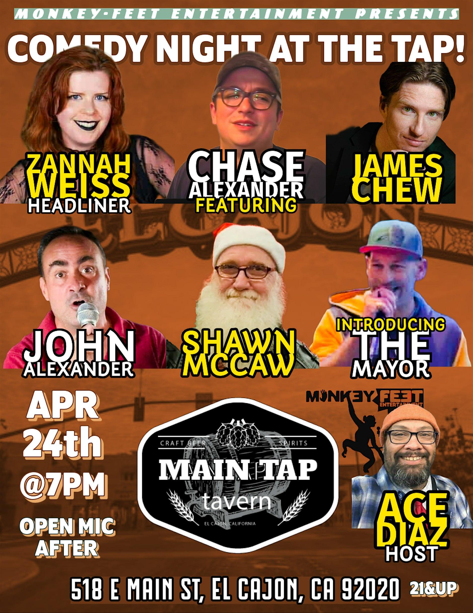 Comedy Night At The TAP! with host Ace Diaz