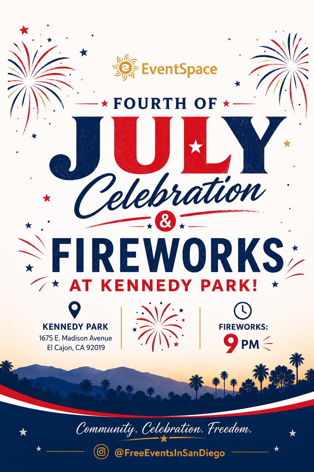 Fourth of July Celebration & Fireworks At Kennedy Park! event photo