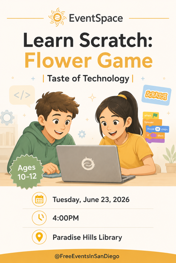 Learn Scratch: Flower Game | Taste of Technology