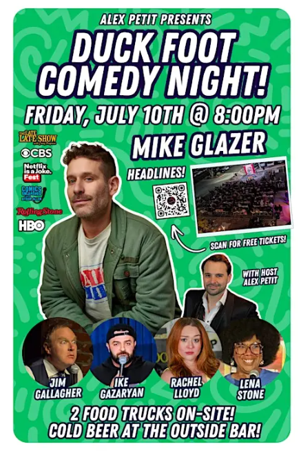 July Duck Foot Comedy Night event photo