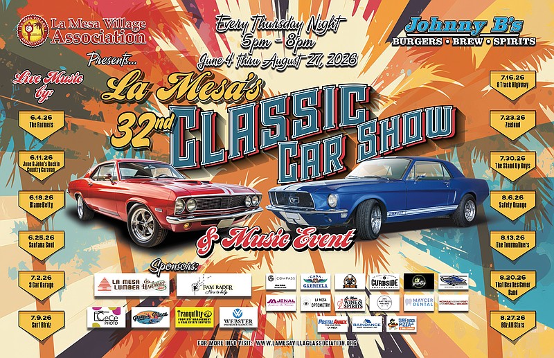 La Mesa Classic Car Show & Live Music Event