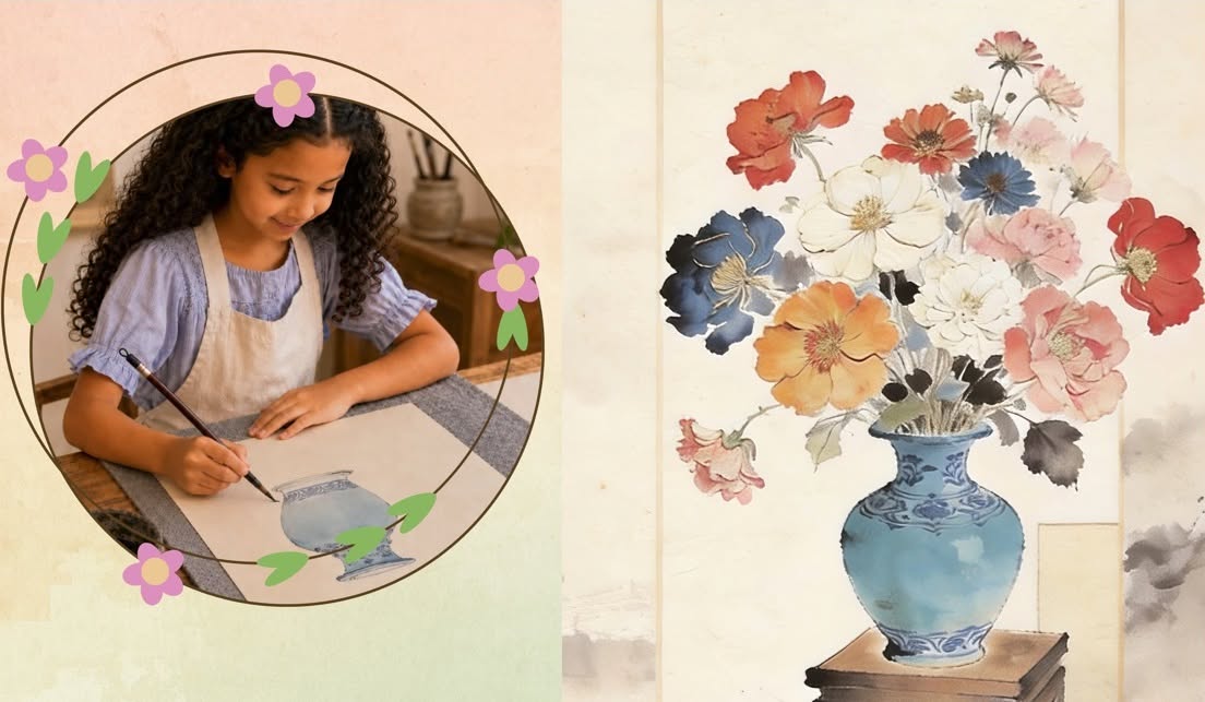 Colorful Nature Art Workshop– Brush Painting and Floral Experience event photo