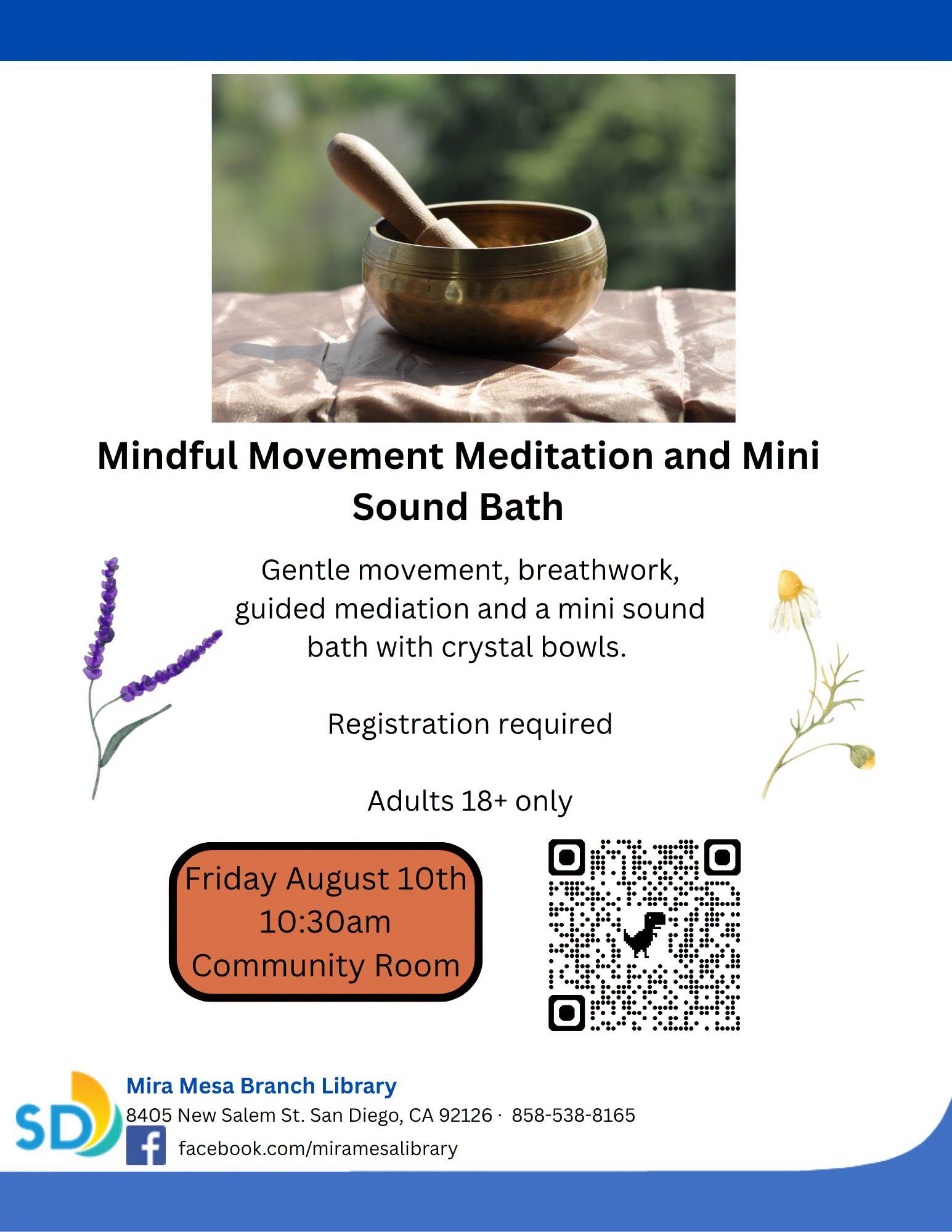Mindful Movement Meditation and Mini Sound Bath event photo