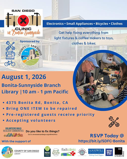 SD Fixit Clinic in Bonita-Sunnyside