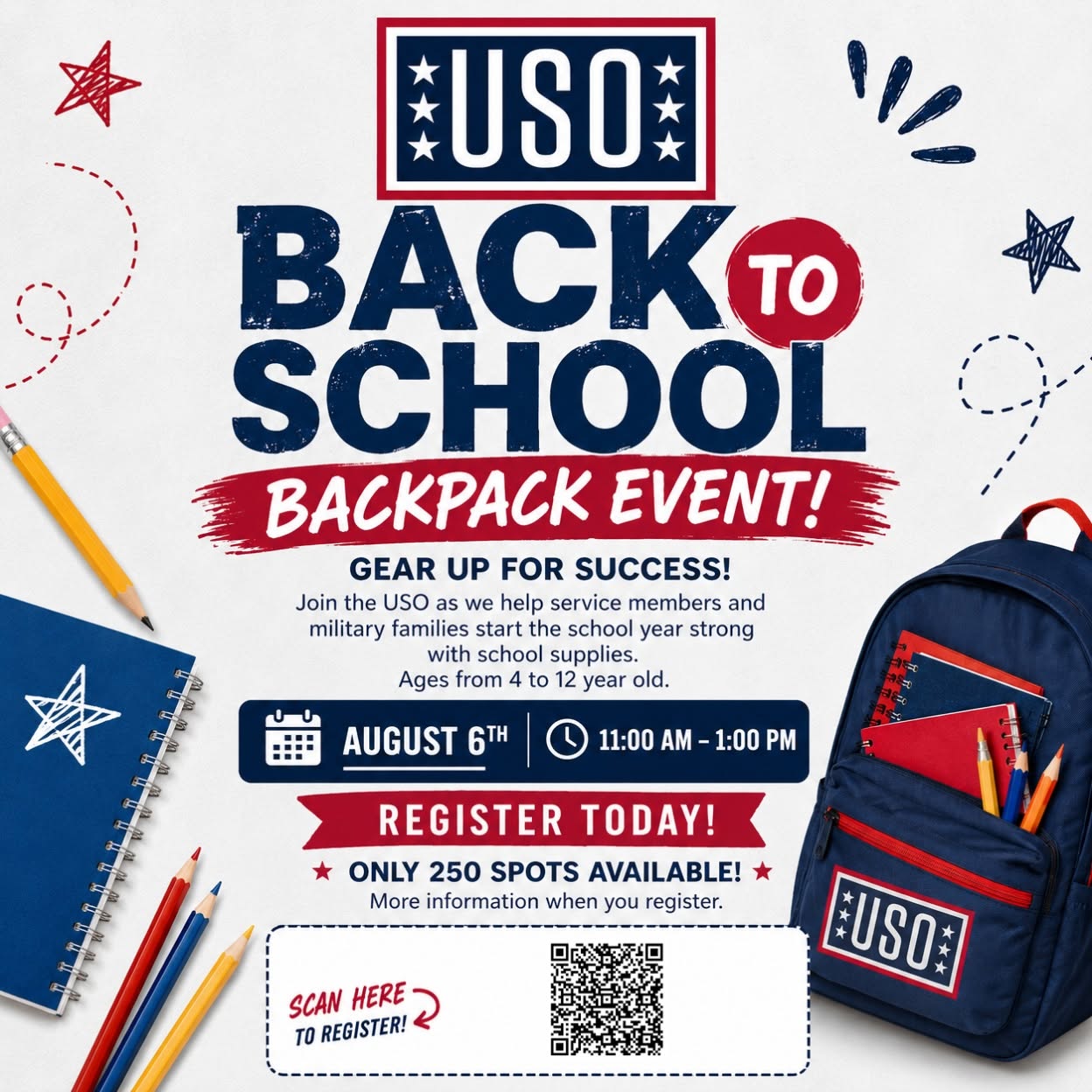 USO Racksacks to Backpack event photo