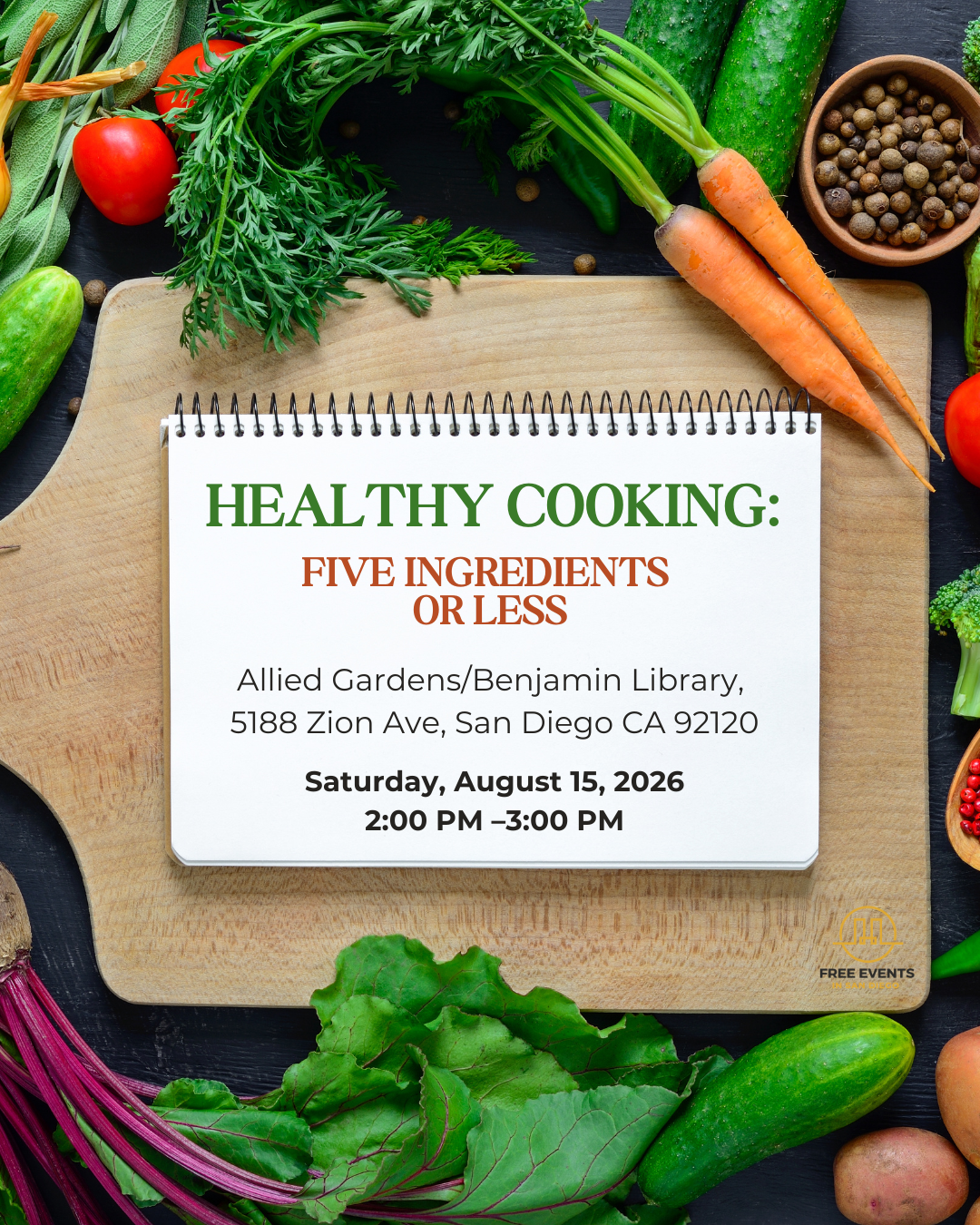 Healthy Cooking: Five Ingredients or Less event photo