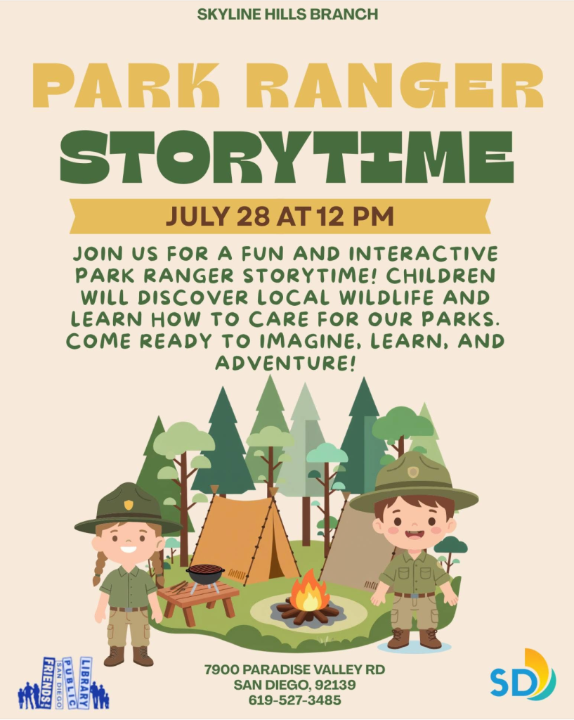 Park Ranger Storytime event photo