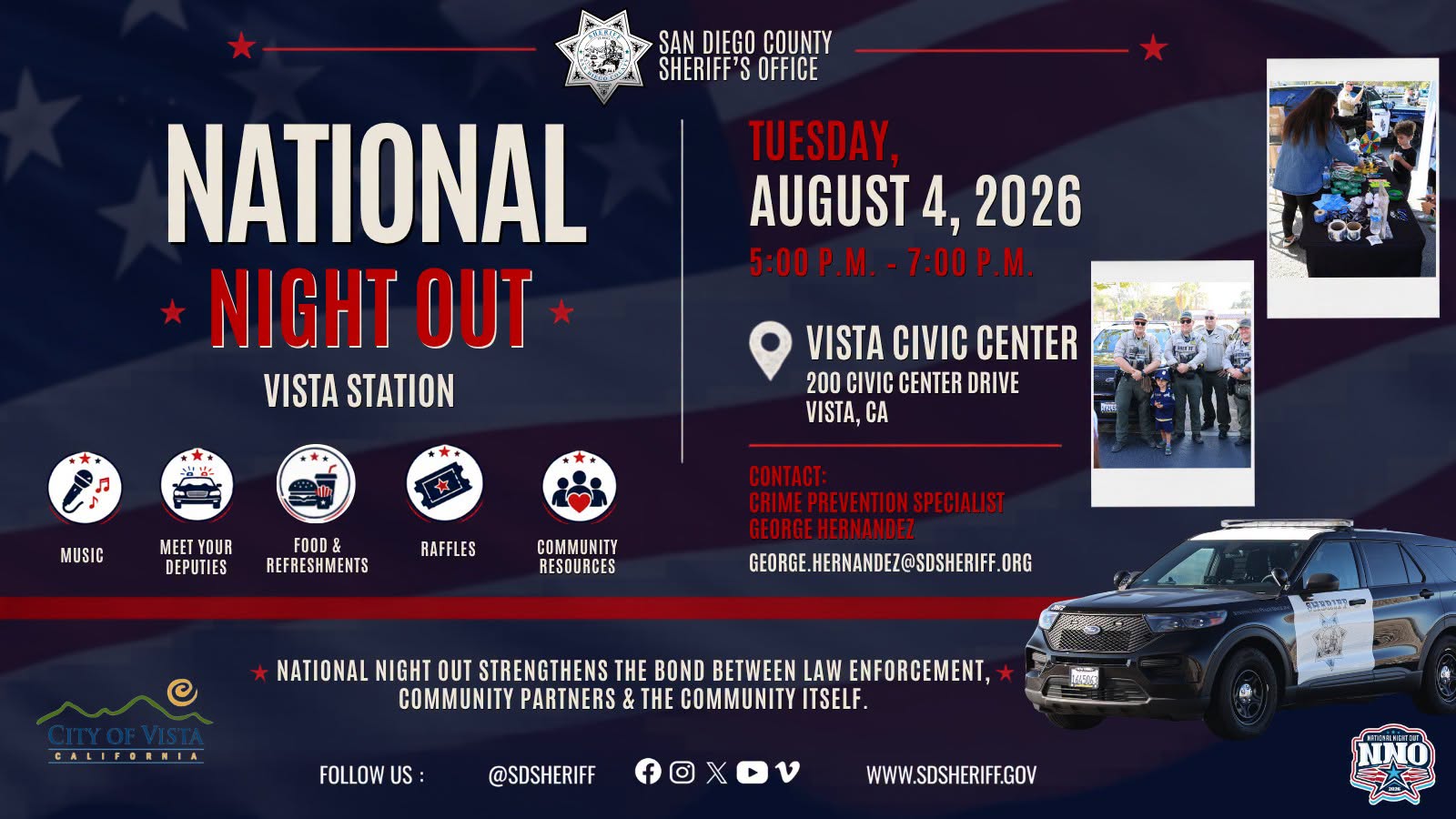 National Night Out – Vista event photo