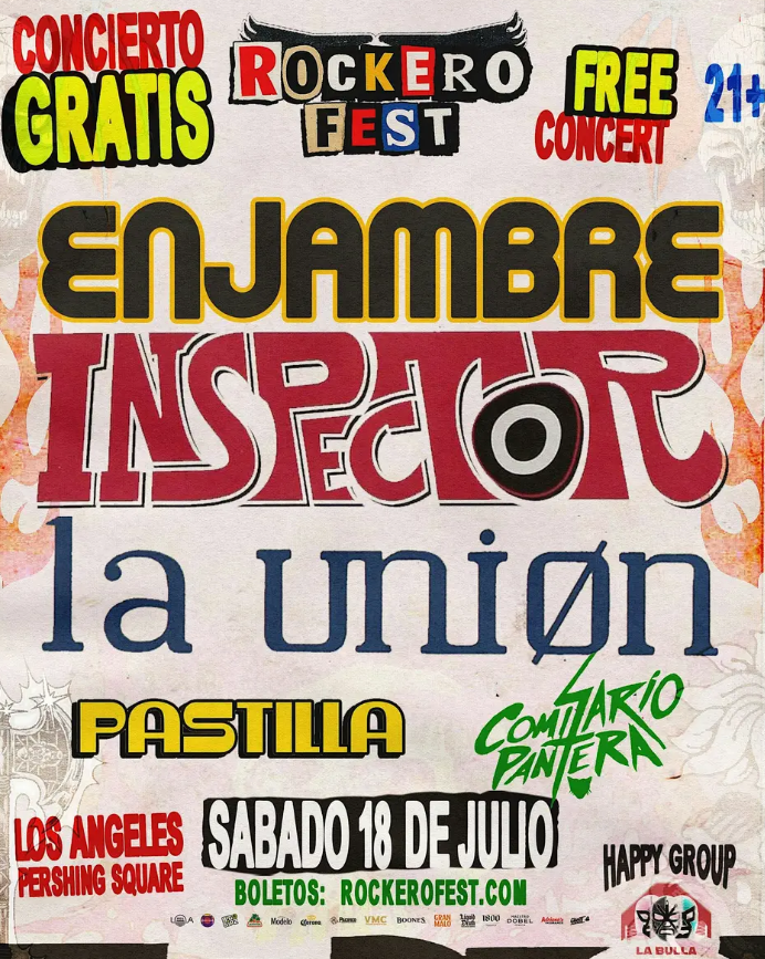 FREE EVENT! Enjambre, Inspector, La Union y Mas! GRATIS! event photo