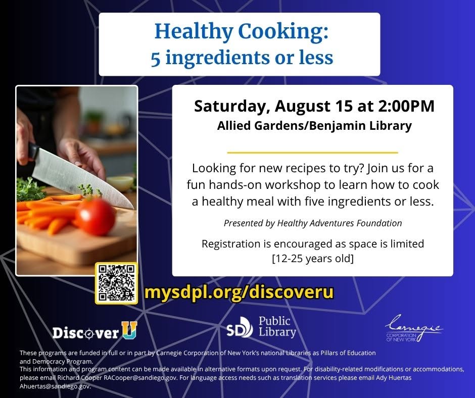 Healthy Cooking: 5 ingredients or less