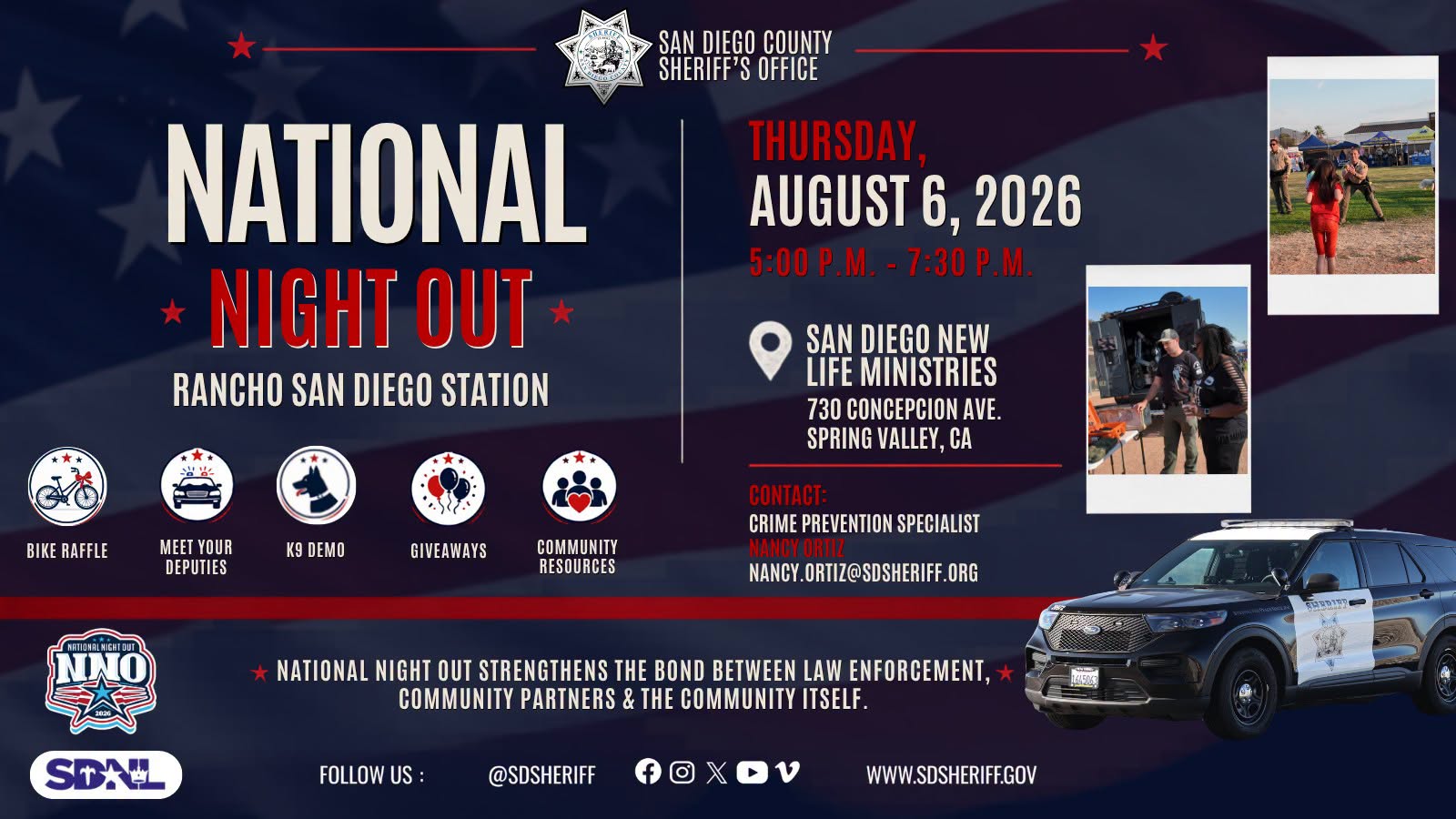National Night Out – Rancho San Diego event photo