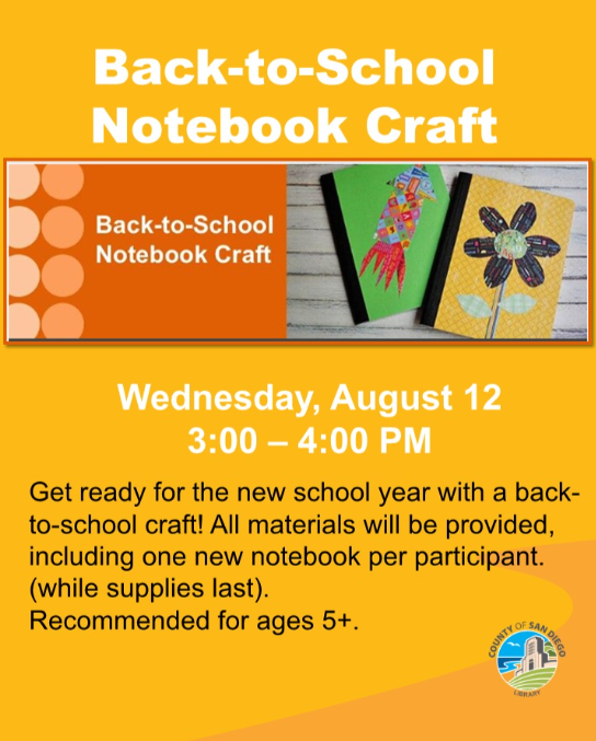 Back-to-School Notebook Craft
