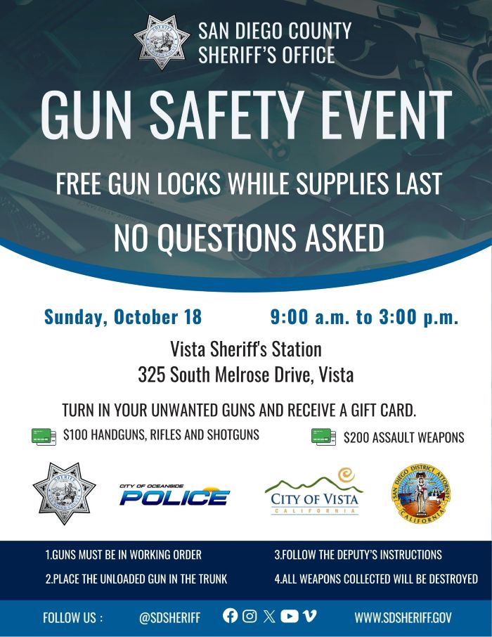 Gun Safety Event – Vista