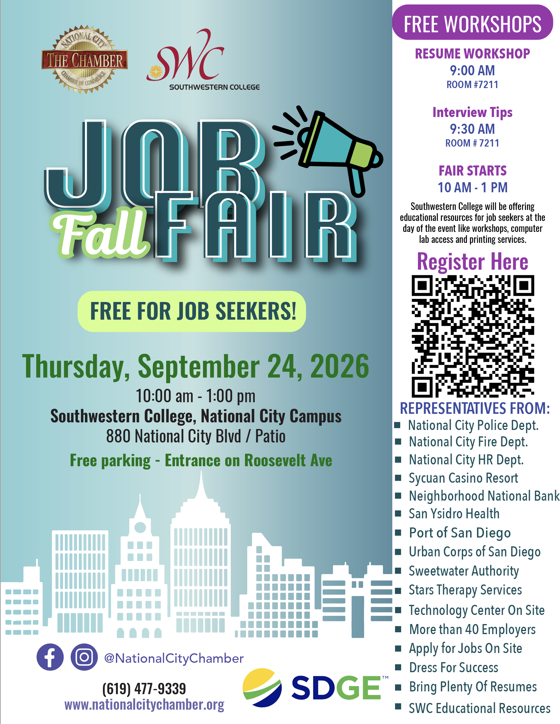 National City Chamber of Commerce Job Fair