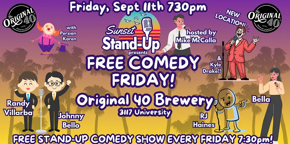 Sunset Standup at Original 40 Brewing Company