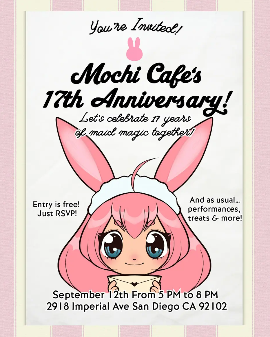 Mochi Maid Cafe’s 17th Anniversary