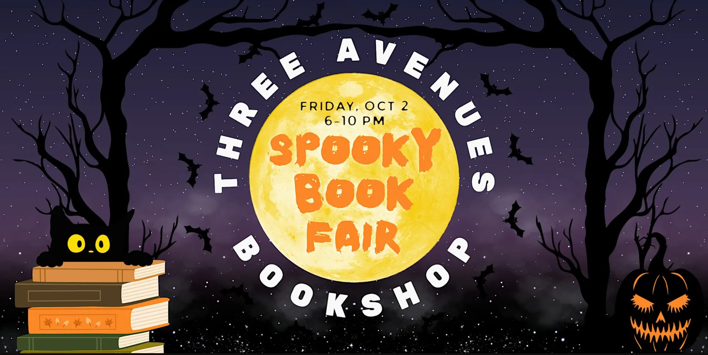 Spooky Book Fair at Three Avenues event photo