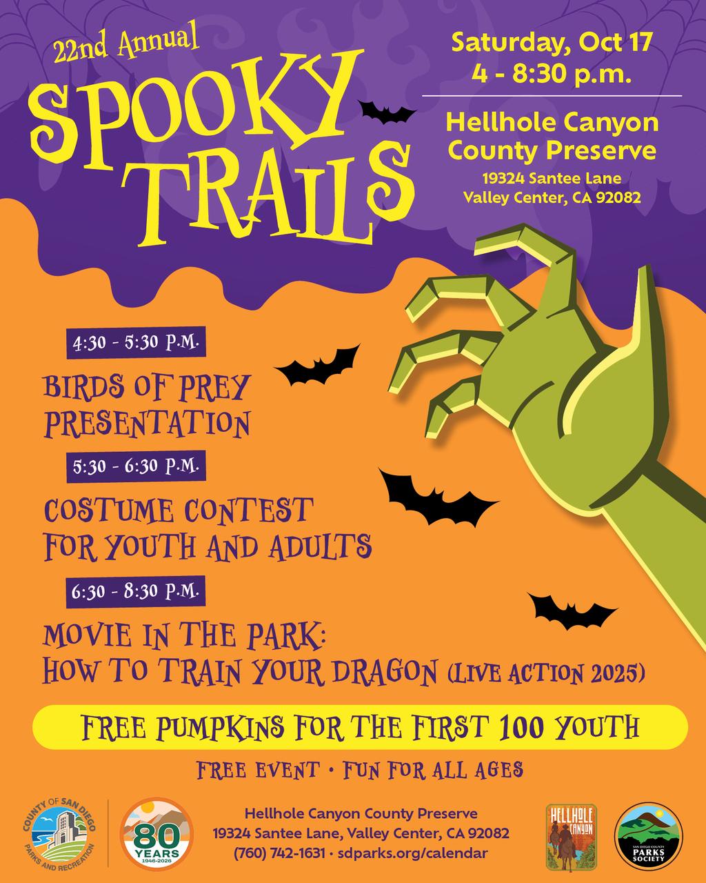 Spooky Trails at Hellhole Canyon Preserve