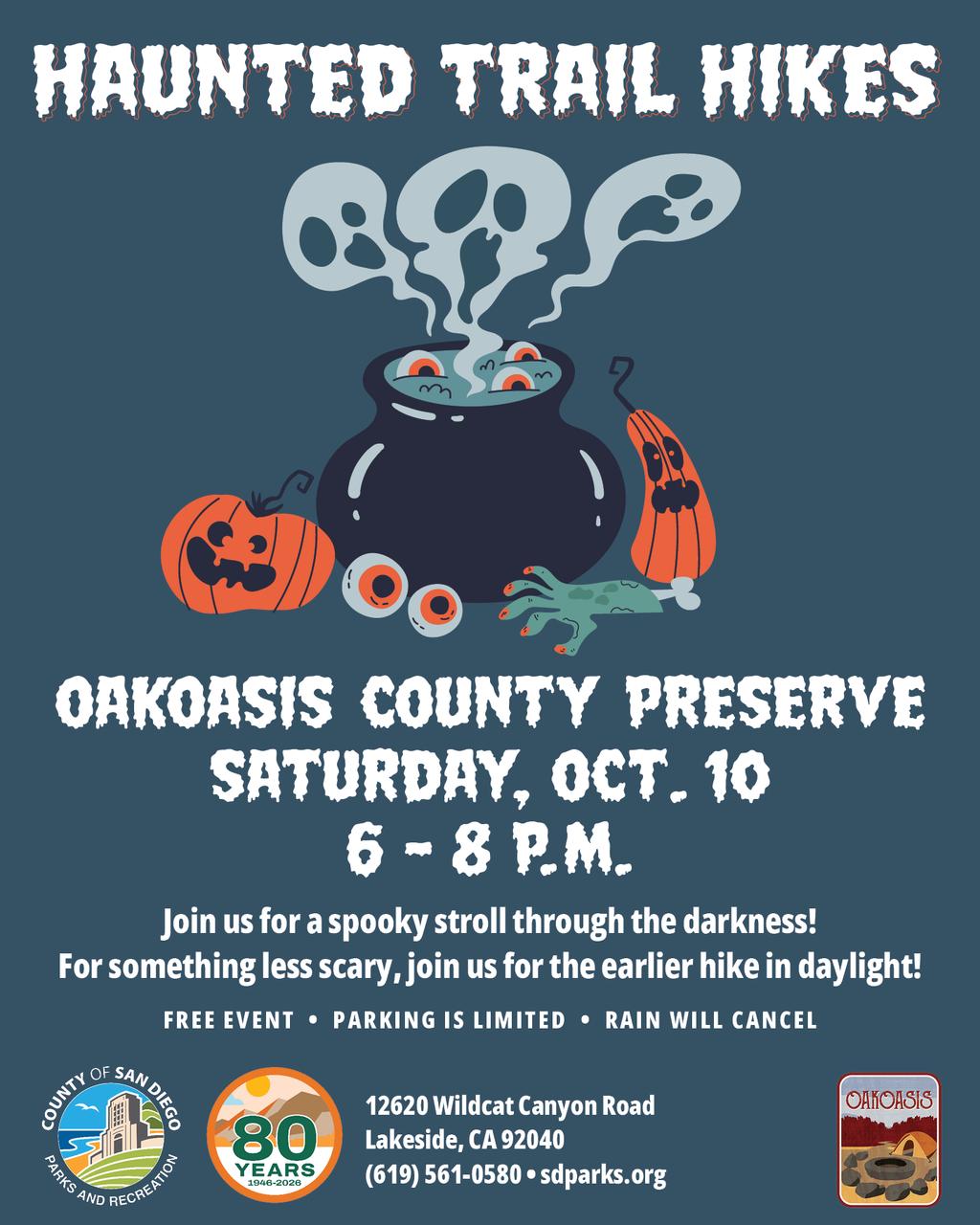 Haunted Trail Hikes at Oakoasis event photo