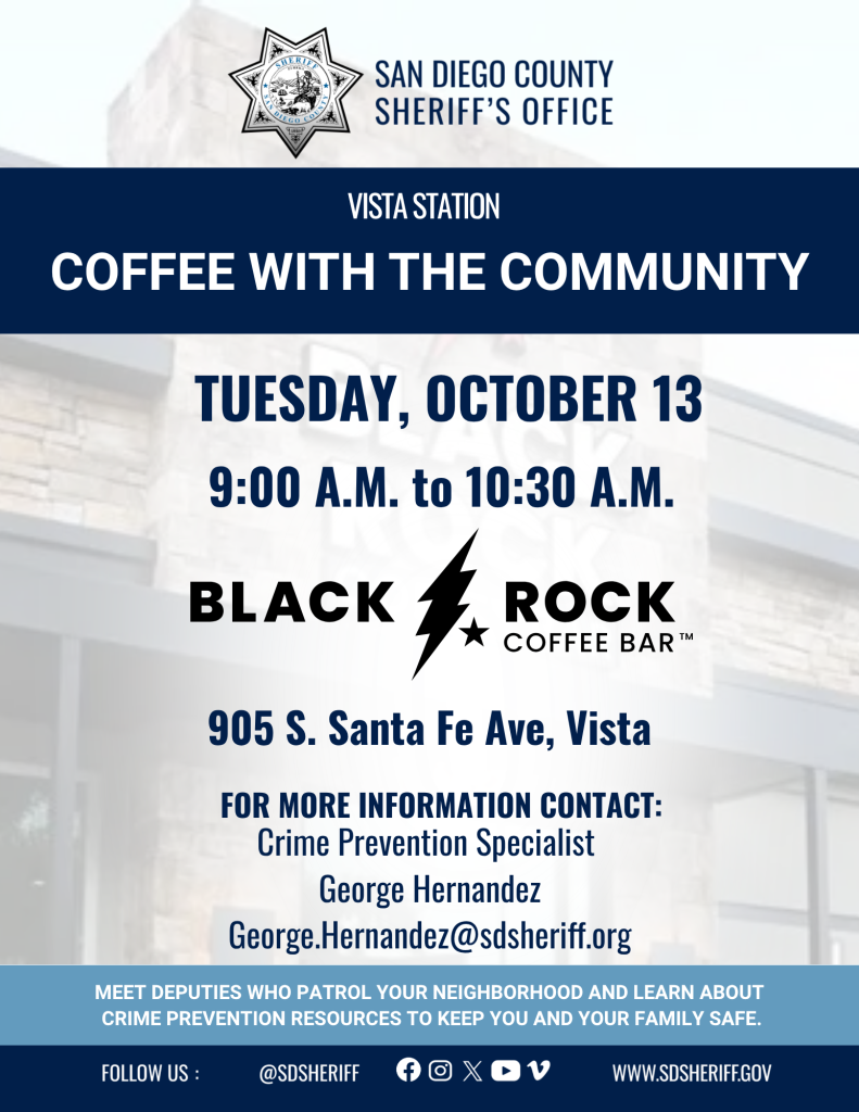 Coffee with the Community – Vista Station event photo