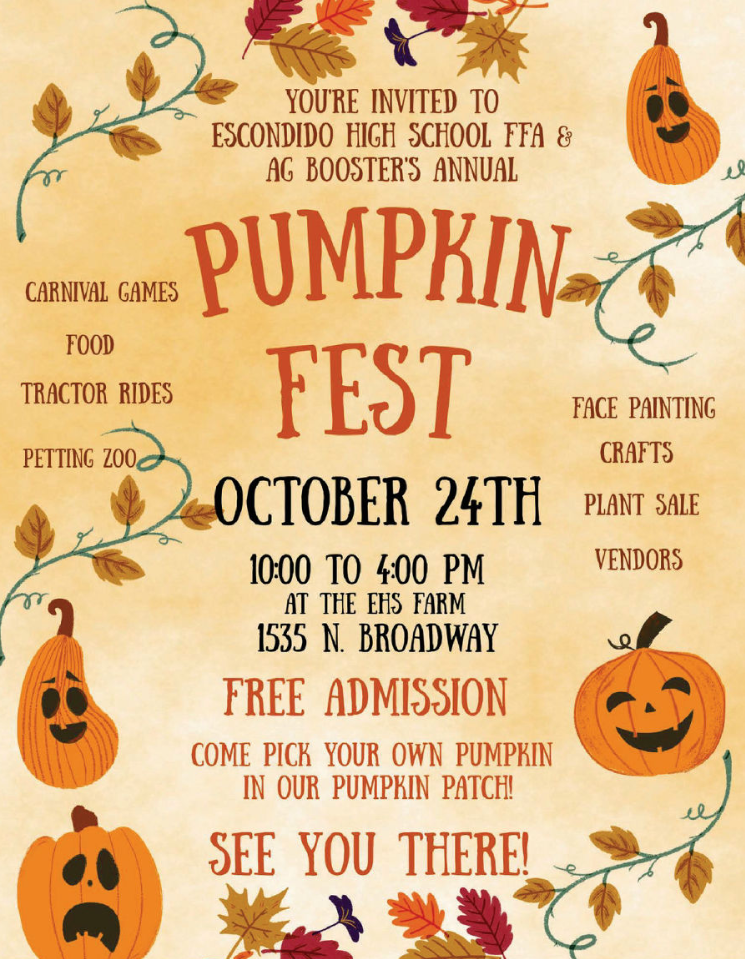 Escondido High School FFA Annual Carnival and Pumpkin Patch