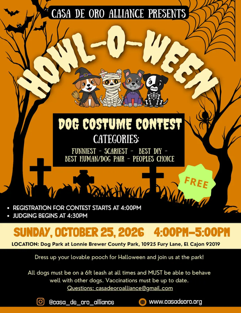 Howl-o-ween Dog Costume Event
