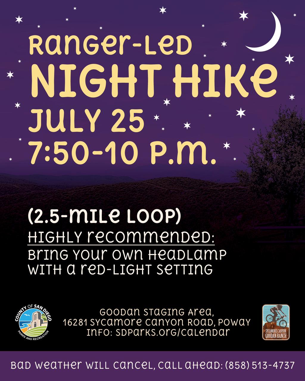 Ranger-led Night Hike