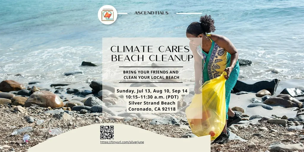 ASCENDtials Climate Cares Beach Cleanup at Silver Strand Beach event photo