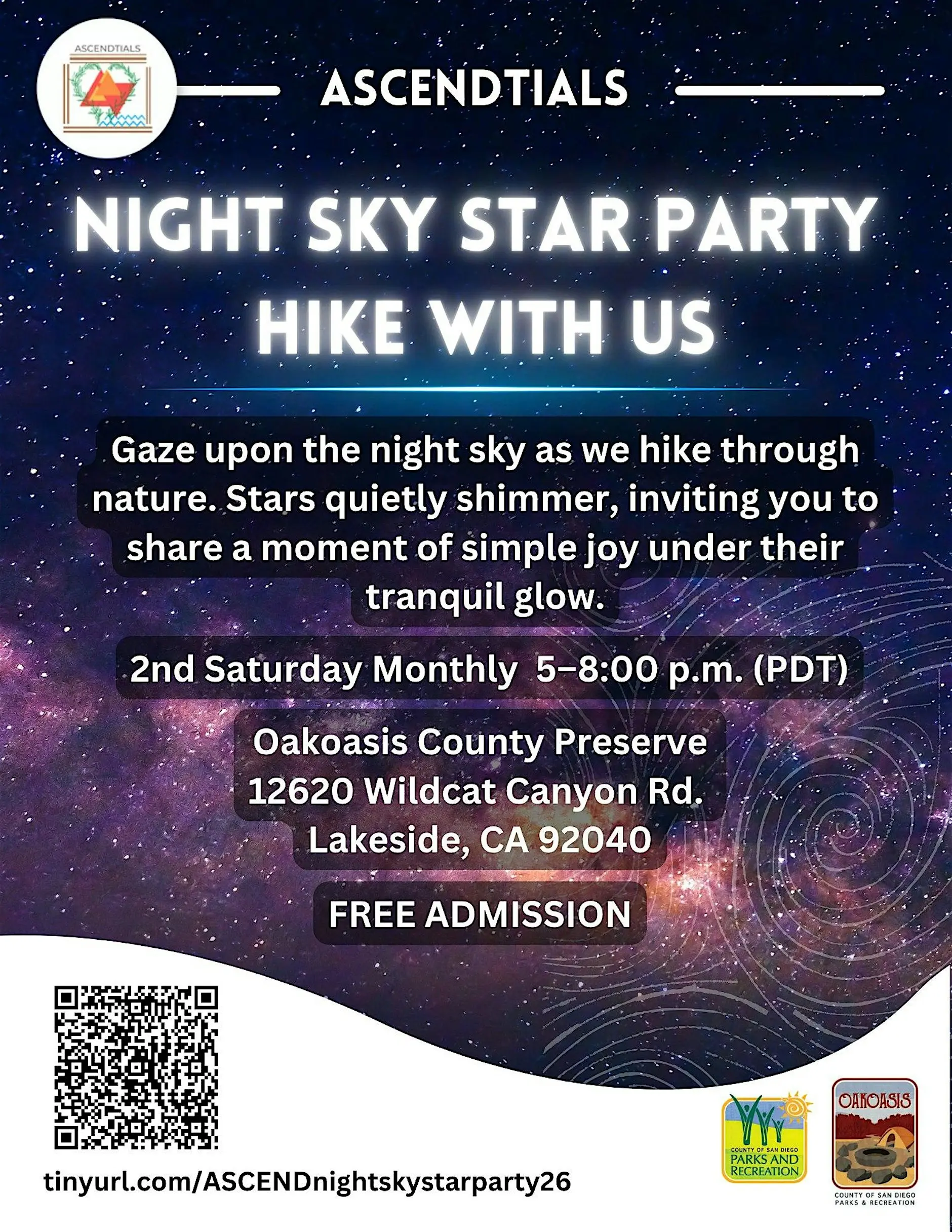 ASCENDtials Night Sky Star Party By