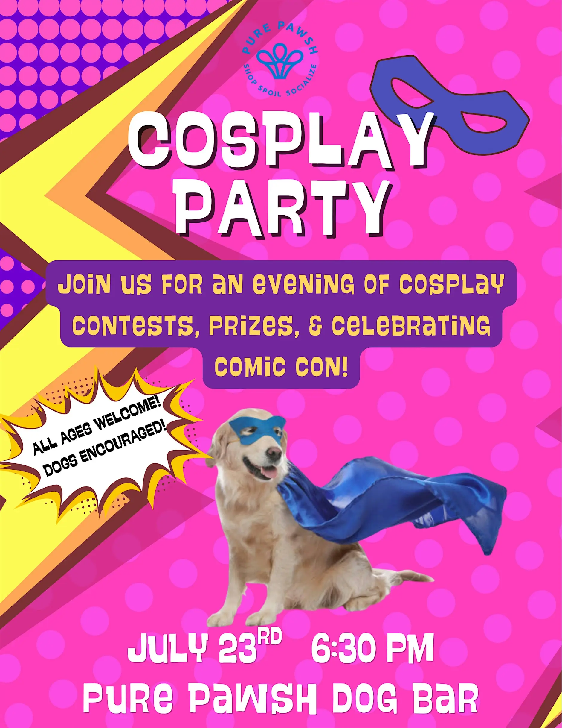 Dog Friendly Cosplay Party