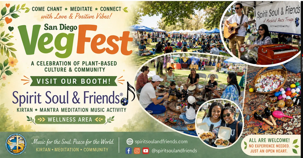 Kirtan Booth At The San Diego VegFest – Balboa Park – Free CommUNITY Event event photo