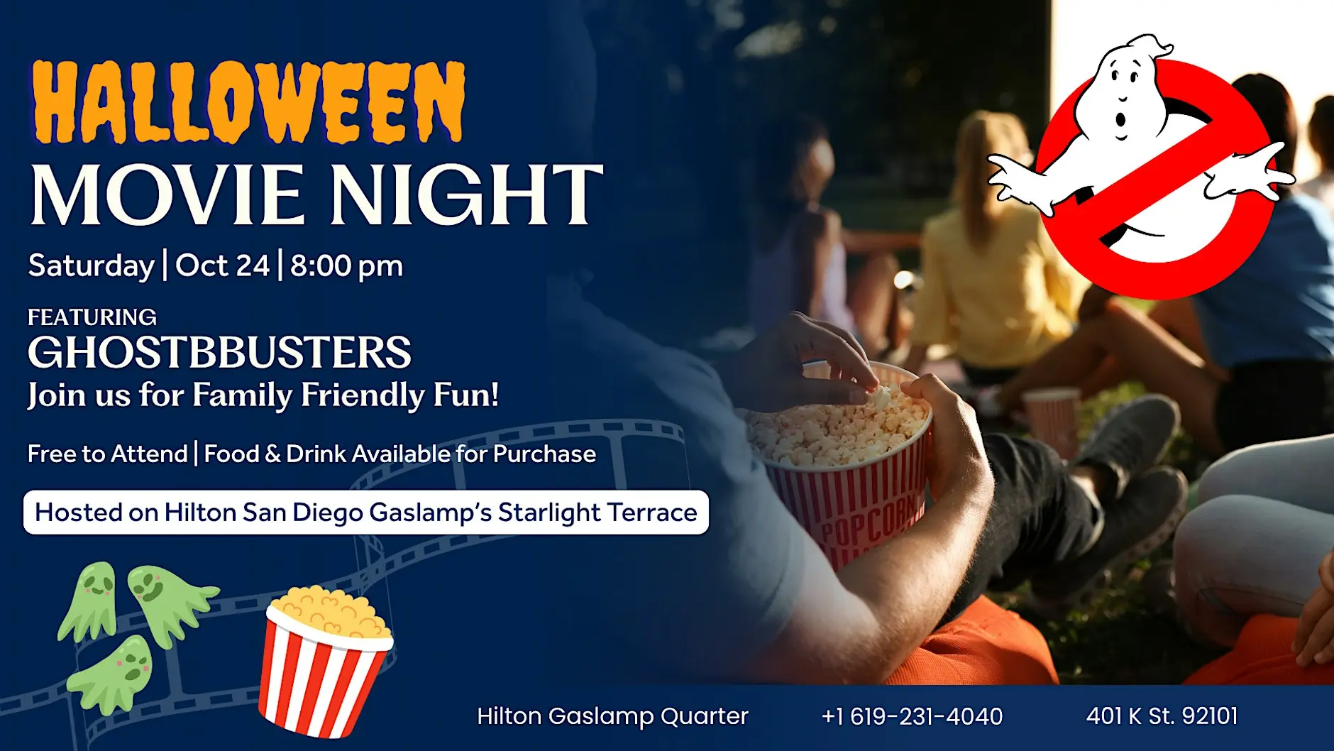 Ghostbusters Halloween Movie Night Under the Stars
