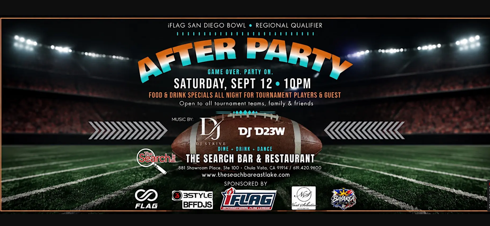 IFLAG San Diego Bowl – After Party