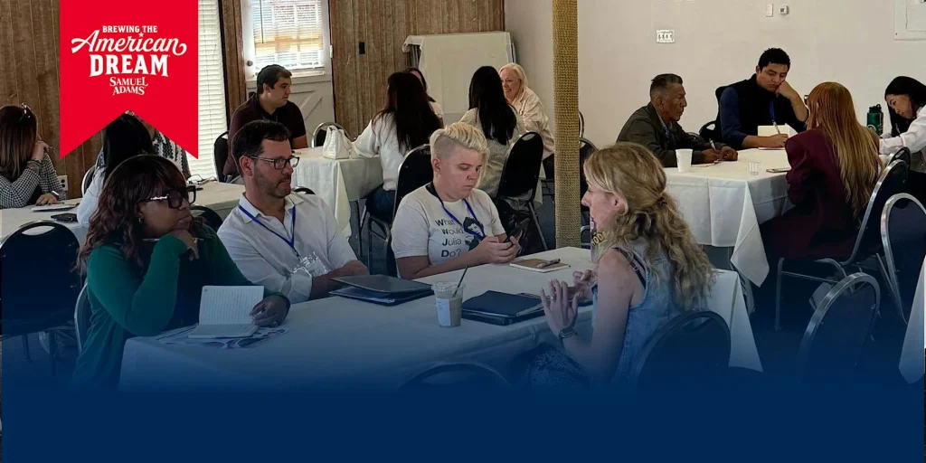 Samuel Adams Brewing the American Dream Speed Coaching: San Diego event photo