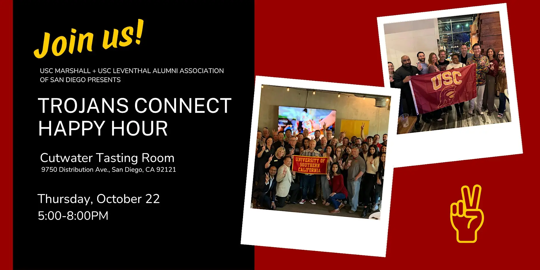 USCMAA SD Trojans Connect Happy Hour Cutwater Tasting Room