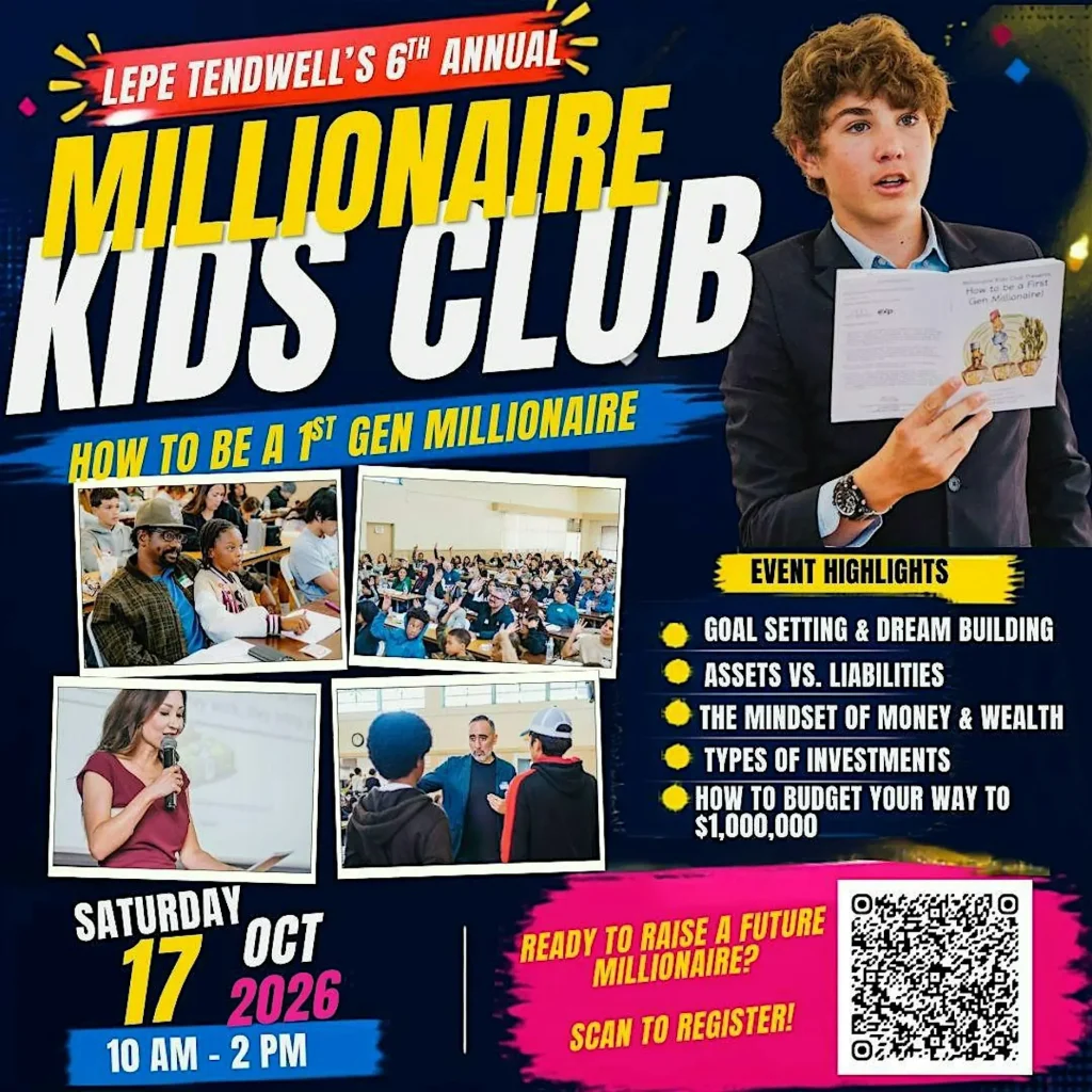 Millionaire Kids Club Presents: How to be a 1st Gen Millionaire event photo