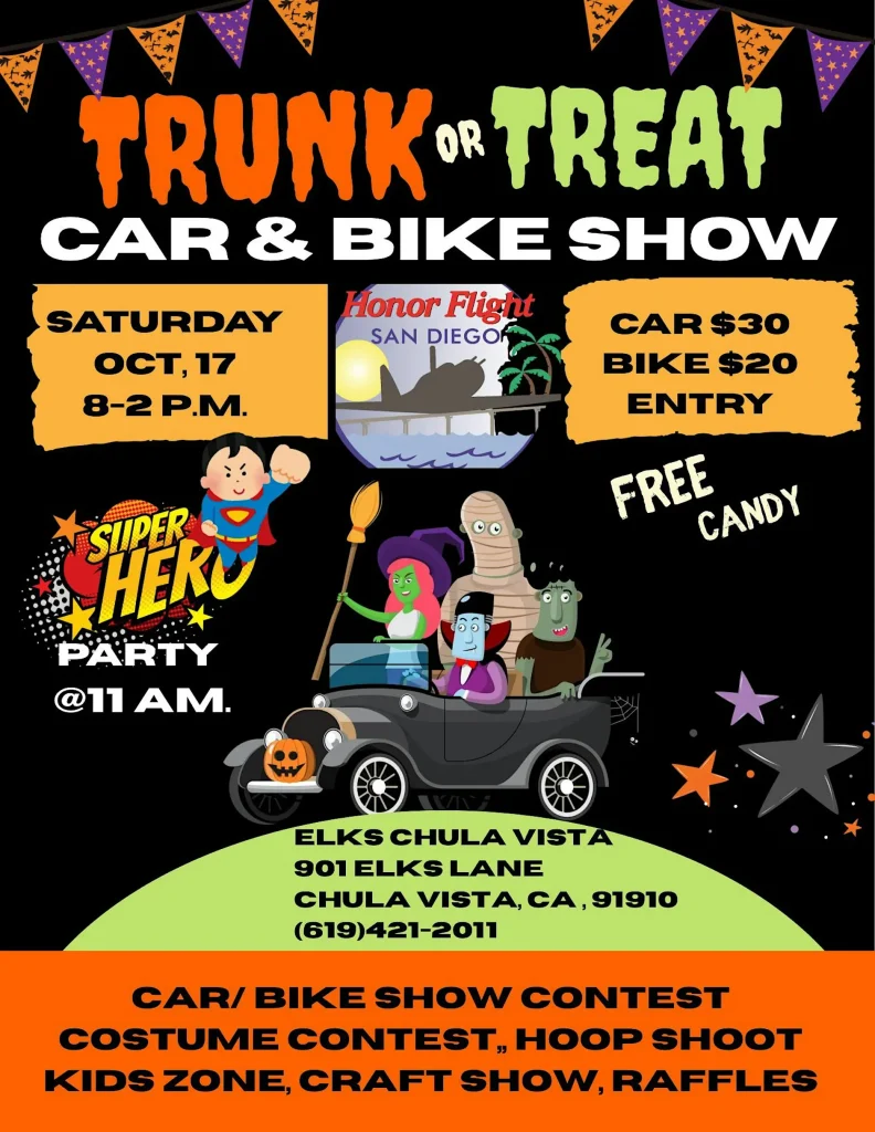 Elks Chula Vista Trunk or Treat Car show/ Craft Fair event photo