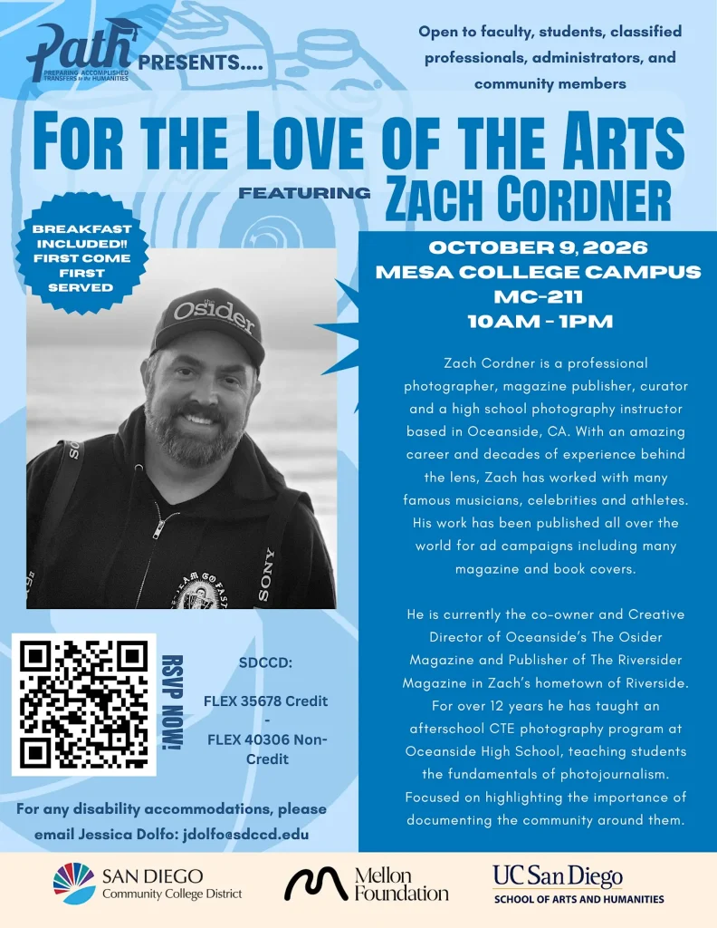 For The Love of The Arts: Zach Cordner event photo