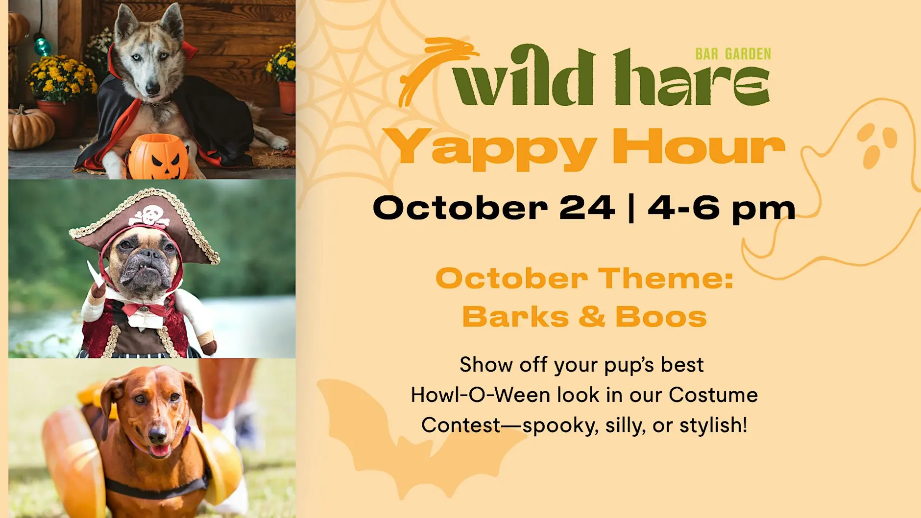 “Barks & Boos Yappy Hour “