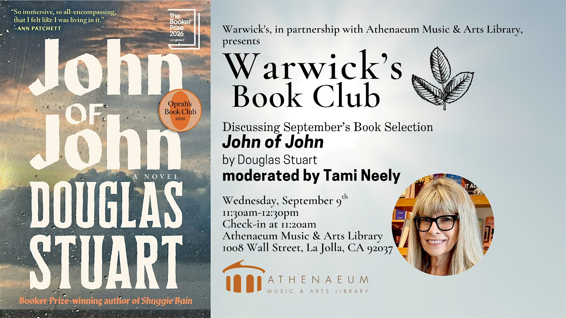 Warwick’s Book Club – JOHN OF JOHN