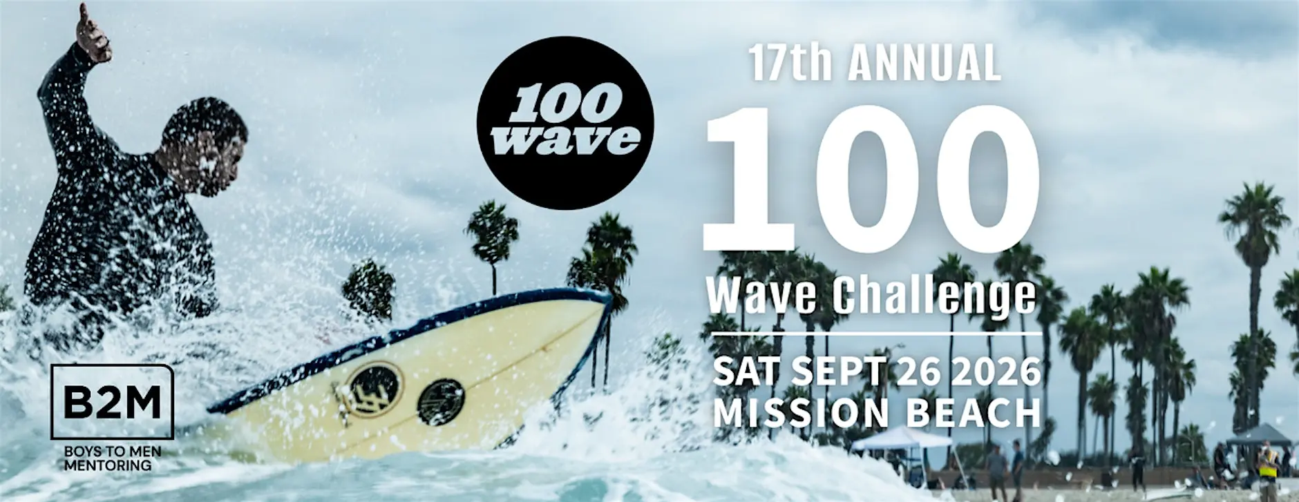 17th Annual 100 Wave Challenge Benefiting Boys to Men Mentoring