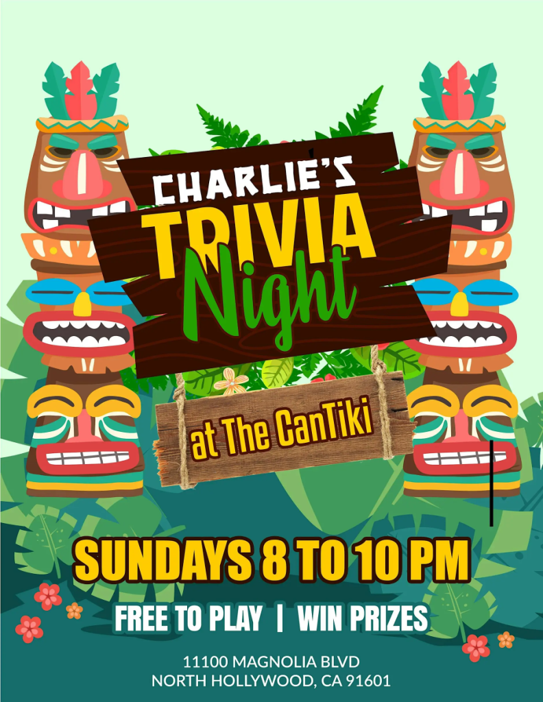 Charlie’s Trivia Night at The CanTiki event photo