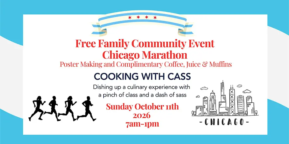 Chicago Marathon Poster Making & Complimentary Coffee + Muffins event photo