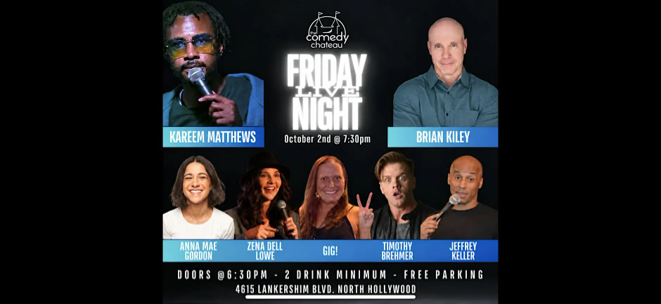 FRIDAY NIGHT LIVE at The Comedy Chateau event photo
