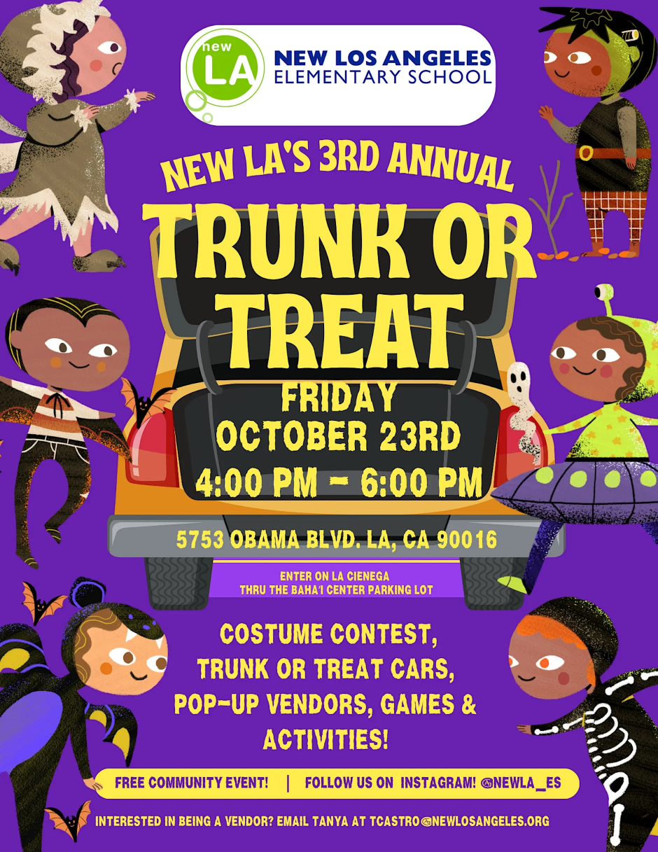 New LA’s 3rd Annual Community Trunk or Treat!
