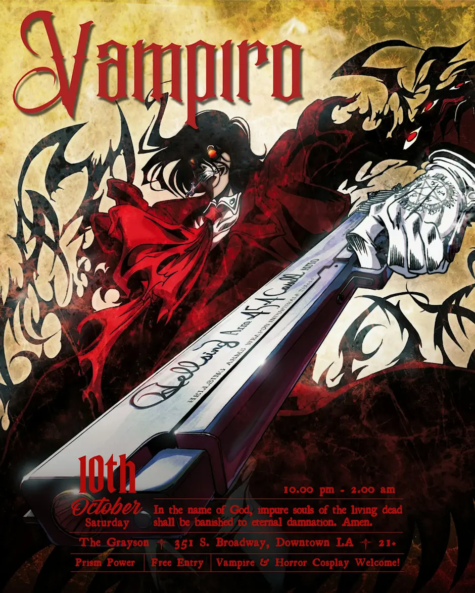 VAMPIRO: Hellsing & Castlevania Night